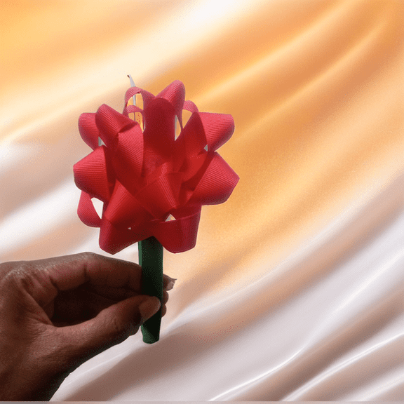 Scünci “Merry” Holiday Headband with Red Gift Bow – Festive Christmas Hair Accessory