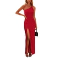 thumbnail image 1 of Vestido PRETTYGARDEN Rojo XL con Tirantes Finos y Hombro Descubierto, 1 of 7