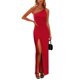 thumbnail image 1 of Vestido PRETTYGARDEN Rojo XL con Tirantes Finos y Hombro Descubierto, 1 of 7