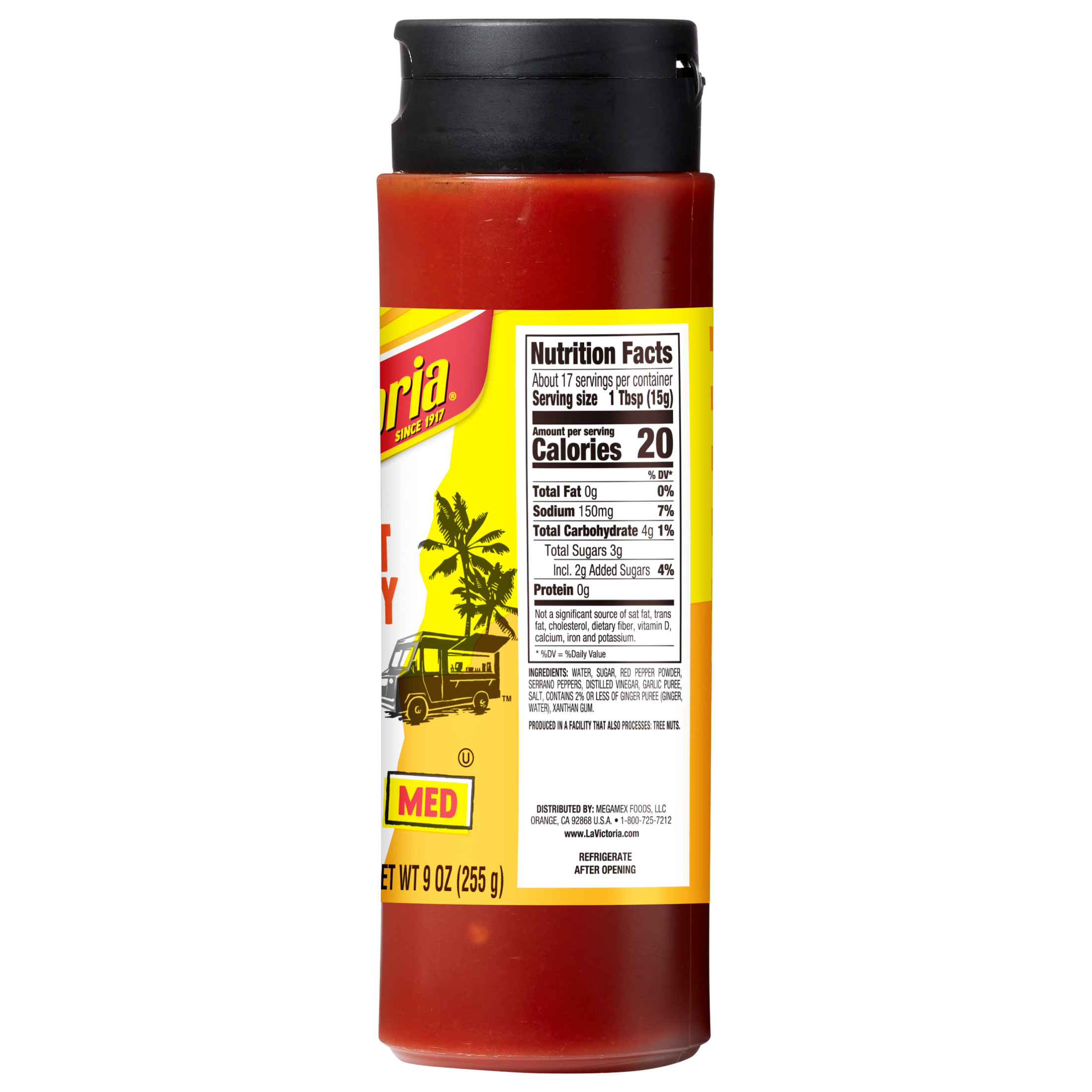 (4 pack) LA VICTORIA Sweet & Spicy Sauce Medium, Shelf Stable, 9oz Plastic Bottle