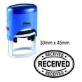 thumbnail image 1 of RECEIVED Shiny Self Inking Rubber Stamps Text Stamper Office Stationary 30mm x 45mm, 1 of 1