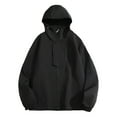 thumbnail image 2 of VBTAPA Waterproof Rain Jacket for Men Big and Tall Lightweight Hooded Raincoat Outdoor Hiking Travel Windbreaker Jackets with Pockets Black XL, 2 of 4