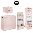 thumbnail image 4 of mDesign X-Large Double Hamper with Lid/Handles for Nursery, Pink/White Polka Dot, 4 of 8