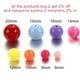 thumbnail image 4 of 10-200 piezas de cuentas espaciadoras redondas lisas de plástico acrílico mixto de 6, 8, 10, 12, 14, 16, 18 y 20 mm, tamaño a elegir para accesorios de fabricación de joyas, 4 of 5