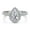White, variant on 2CT Pear Cut Synthetic Moissanite Rings For Gift 925 Sterling Silver Engagement Wedding Anniversary Ring