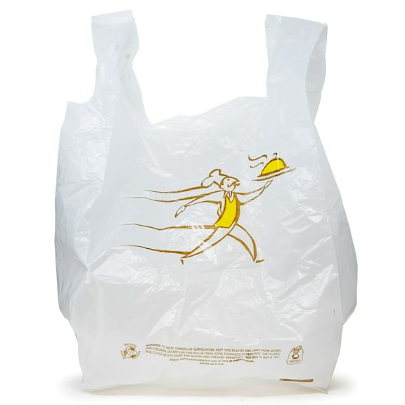 Inteplast Waiter HMW-HDPE Tote Bag, 11.5" Length x 6.5" Width x 21" Depth | 500/Case