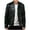 Black, variant on Leather Biker Jacket Men - Black Men's Biker Jackets with Lapel Collar and Zipper Trendy Solid Color Open Front Coats PU Leather Crop Motorcycle Costumes,Black,Medium