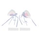 thumbnail image 1 of Accesorios para Casco de Motocicleta Decoración Orejas de Gato Blanco Lindo con Streamer Azul para Cascos de Motocicleta Bicicleta Esquí Pegatina 2 Juegos, 1 of 6