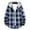 Blue, variant on YAYUBA Men's Flannel Hoodie Shirts Plaid Casual Button Down Long Sleeve Lightweight Hooded Button Up Shirt with Pockets