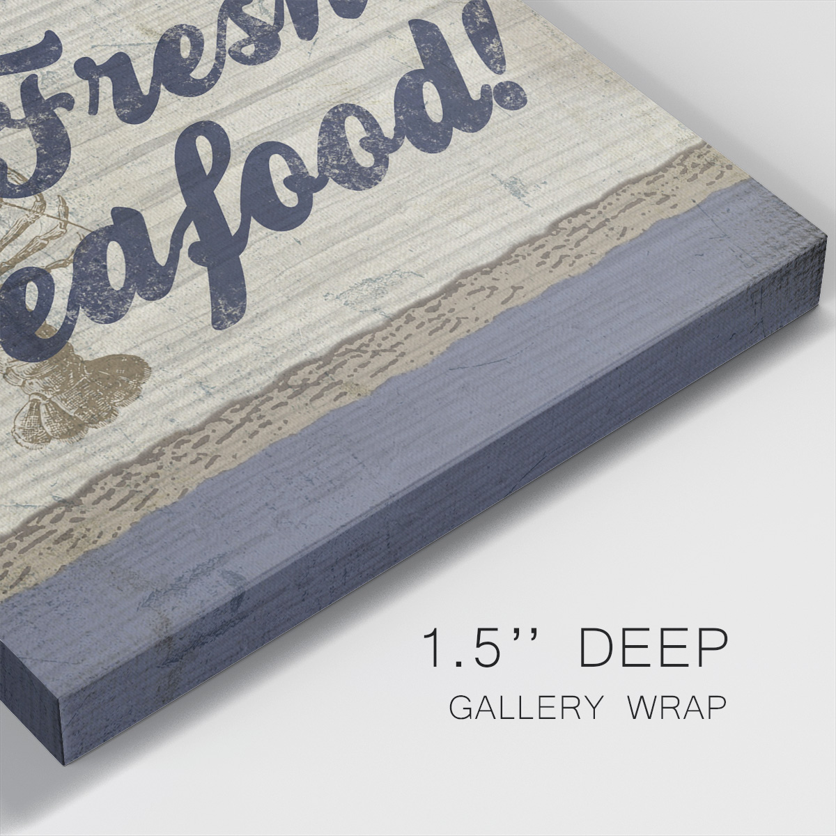 Wexford Home Beach Sign XII-Premium Gallery Wrapped Canvas, 32" x 32" - Ready to Hang