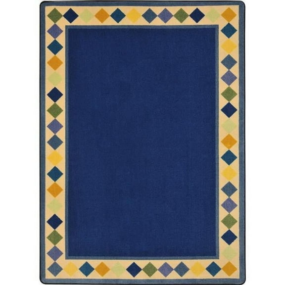 7 ft. 8 in. x 10 ft. 9 in. Delightful Diamonds Kid Essentials Rectangle Rug  Multicolor