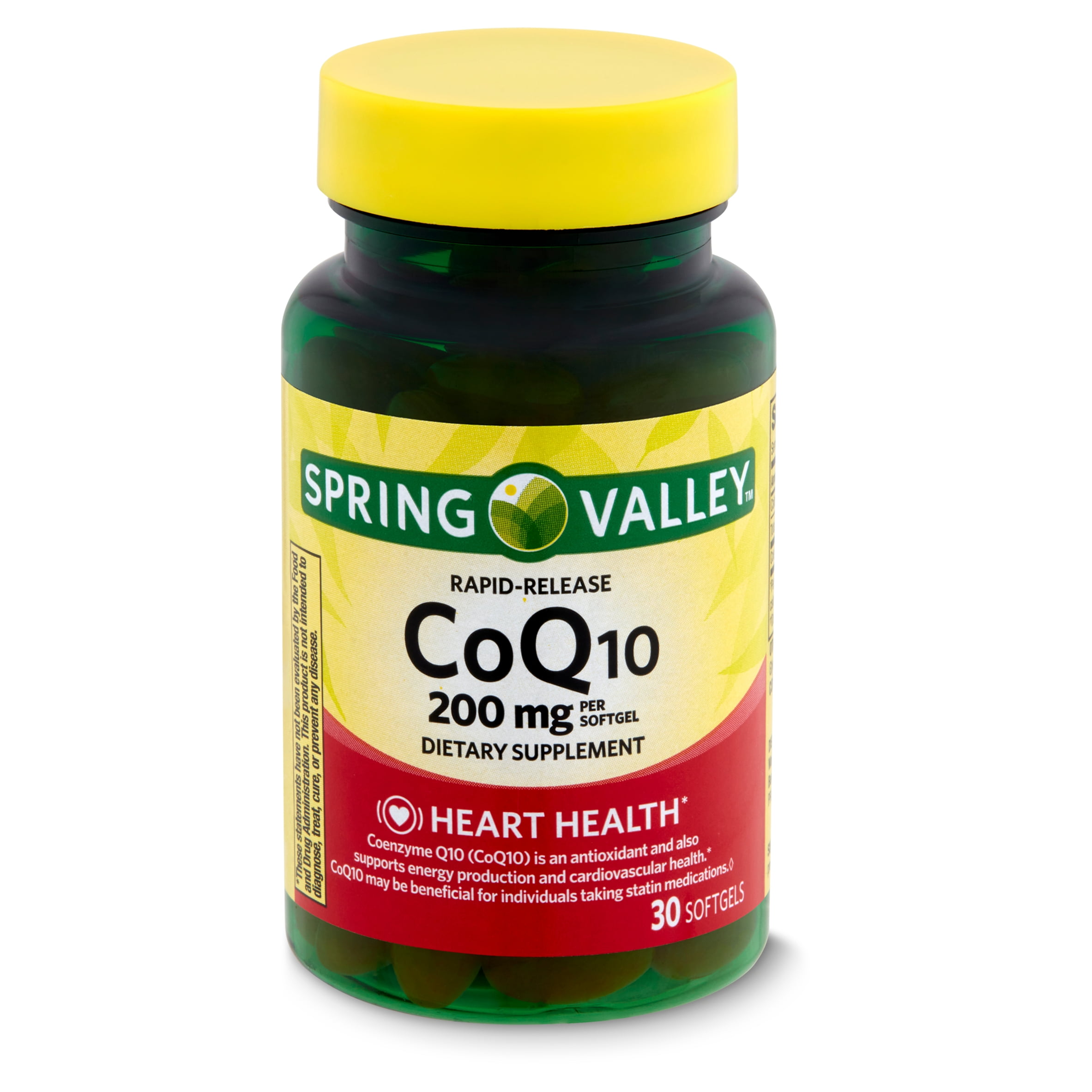 Spring Valley RapidRelease CoQ10 Dietary Supplement, 200 mg, 30 count