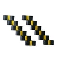 thumbnail image 4 of Sonducket 12 piezas de envolturas para raqueta de bádminton, empuñadura de tenis, bandas para el sudor antigolpes, mango de absorción de Bádminton Negro, 4 of 6