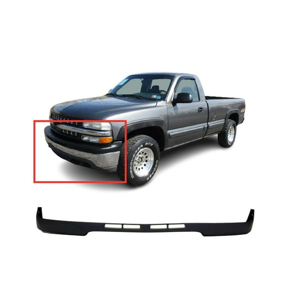 DCP Front Upper Bumper Cover for 2000-2002 Chevrolet Silverado Chevy 2500 3500 Txtrd