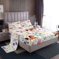 thumbnail image 2 of Flower Horse Twin Bed&nbsp;Sheets Set for Kids Girls Boys,Cute Floral Horse Bedding Set,Country Farmhouse Animal Print Sheets Colorful Flowers Plant Leaf Fitted Sheet Set 3Pcs, 2 of 6