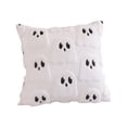 thumbnail image 2 of Kiddiway Halloween Throw Pillows 18x18 - Set of 2 Ghost Faux Fur Soft Pillow Covers, Fluffy Plush Accent Throw Pillow Case for Couch Sofa Halloween Decor,White, 2 of 7