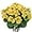 Yellow, variant on Zukuco Artificial Flowers for Outdoors, 4 Pack Geraniums Silk Flowers UV Resistant No Fade Faux Flowers Geraniums Bush for Home Outdoor Garden Porch Window Vase Wedding Decor (Yellow)