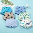 thumbnail image 2 of LRen Boys Underwear Size 7/8 Boys Underwear Soft Animal Print Briefs Comfortable Stretch Waistband For Daily Wear And Activities 6PCS, 2 of 3