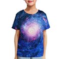 thumbnail image 2 of KyCheLot Boys T Shirts Fashion Printed Colorful Short Sleeve Crewneck Summer Shirt Tops for Kids 3-14 Years, 2 of 4