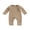Coffee, variant on Bagilaanoe Newborn Baby Girl Jumpsuit Thicken Waffle Long Sleeve Bodysuit 3M 6M 12M 18M 24M Infant Fall One Piece Romper