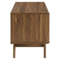 thumbnail image 2 of Modway Envision Wood & Vinyl Record Display Stand in Walnut & White, 2 of 6