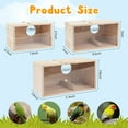 thumbnail image 2 of Rypet Parakeet Nesting Box Transparent Design, Thwartwise Bird Nest Breeding Box with Perch Wood Bird Cage House for Cockatiel Lovebirds Budgie Finch Parrotlets Canary L, 2 of 13