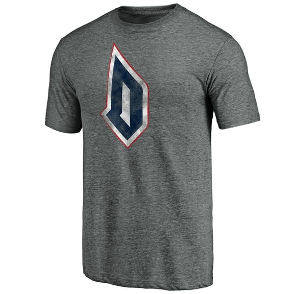 Men's Heathered Gray Duquesne Dukes Classic Primary Tri-Blend T-Shirt