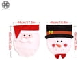 thumbnail image 2 of Luxtrada 1 PC Christmas Chair Covers Decor, Santa Claus Red Hat Snowflake Chair Xmas Cap, Kitchen Dining Chair Slipcovers Sets for Christmas Holiday Festive Decorations (Santa Claus), 2 of 5