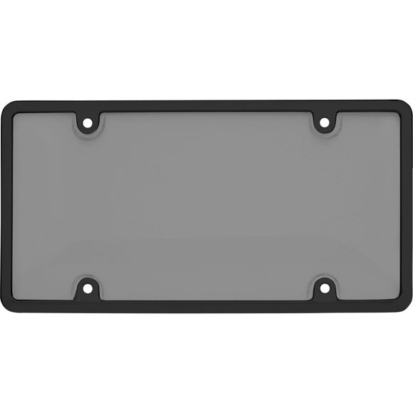 Cruiser Accessories Tuf Combo, Blk/Smk License Plate Shield
