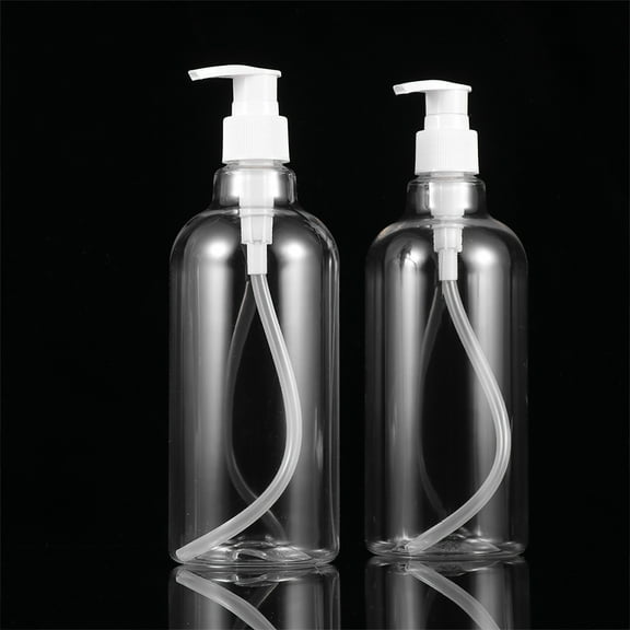 Ciieeo 3-Pack Clear Liquid Dispenser Pump Bottles for Foam Soap, Shampoo, Lotion, Dish Soap with White Pumps