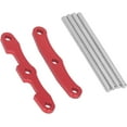 thumbnail image 3 of AVEKI Front and Rear Split Tie Rods, Replacement RC Car Parts Wear Resistant Easy to Install High Strength Aluminum Alloy for 1/10 RC Car (Red) B0514, 3 of 7