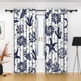 thumbnail image 4 of Lfeey Blackout Curtains for Children's Bedroom, Room Darkening, Ocean Theme, 2 Panels, 42x72 inches, 4 of 6