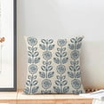 thumbnail image 3 of Vintage Floral Pillow Covers 18 x 18 Inch Set of 2 Retro Boho Brown Flower Decor Throw Pillows Rustic Indoor Outdoor Farmhouse Linen Decorative Pillowcases for Couch Bed Sofa, 3 of 6