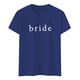 thumbnail image 4 of Camiseta informal de mujer con estampado de letras, manga corta y cuello redondo, 4 of 4