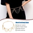 thumbnail image 3 of Qarigey Cadena de cintura exquisito adorno de múltiples capas para el vientre adornos de cinturón en forma de onda joyería de estilo Simple para Ropa, zapatos y accesorios Miscelánea Oro Qarigey AP009789-01, 3 of 6