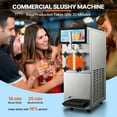 thumbnail image 2 of KFFKFF Commercial Slushy Machine, 12L / 3.17 Gal Single Tank, Cool and Freeze Modes, Stainless Steel Margarita Smoothie Frozen Drink Maker, 2 of 9