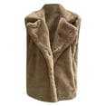 thumbnail image 3 of Women's Vest Women's Vest Button Down Sleeveless Fuzzy Women's Winter Clothes Vest for Women, 3 of 5