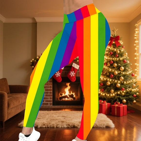 Pantalones moldeadores para mujer, mallas estampadas sin posicionamiento para carnaval, pantalones moldeadores para dormir, pantalones largos de poliéster para mujer