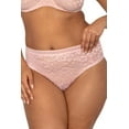 thumbnail image 6 of Curvy Couture No-Show Lace High Cut Brief 1363, 6 of 9