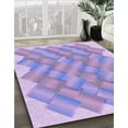 thumbnail image 2 of Ahgly Company Indoor Round Patterned Crocus Purple Area Rugs, 8' Round, 2 of 6
