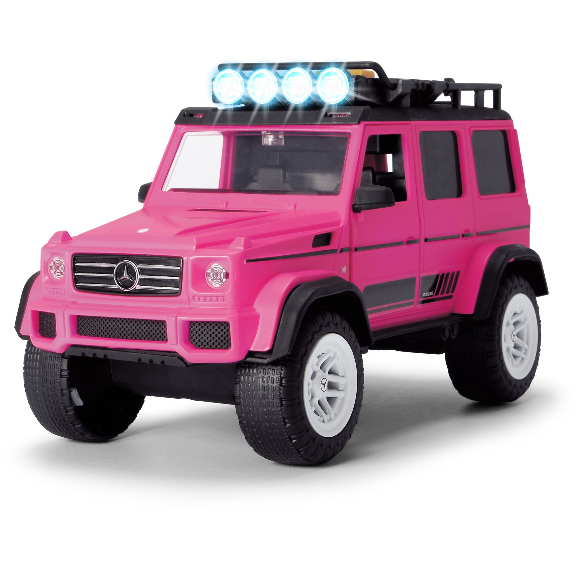 pink truck and horse trailer toy