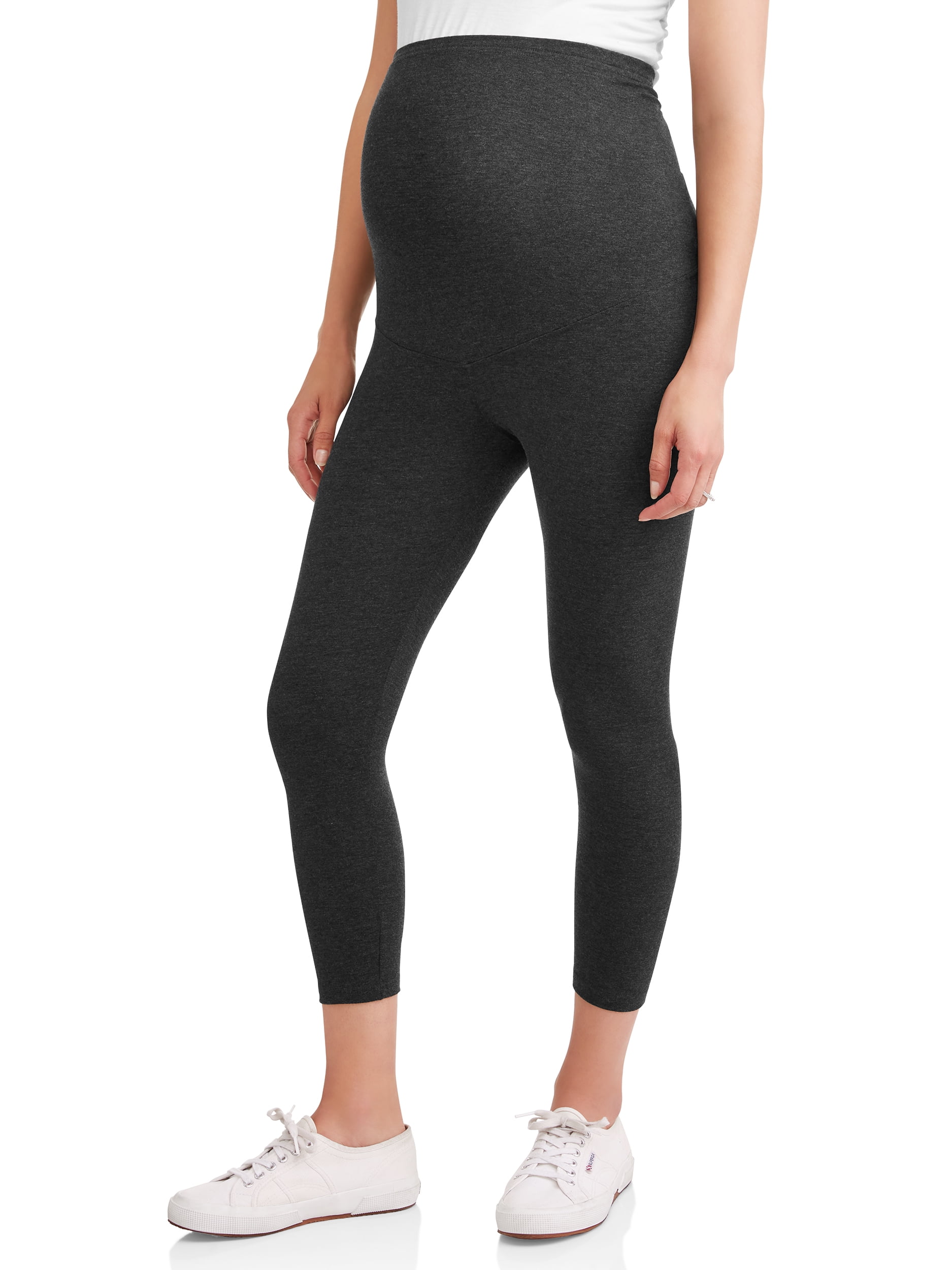 Maternity Oh! Mamma Legging Capris with Full Panel, 2-Pack