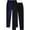 Navy, variant on EGNMCR Men's Lightweight Pants, Cargo Pants Men, Linen Pants Men Men's Fashion Drawstring Elastic Waist Solid Color Casual Sweat Length Pants 2 PC Men Japanese hoodie pants