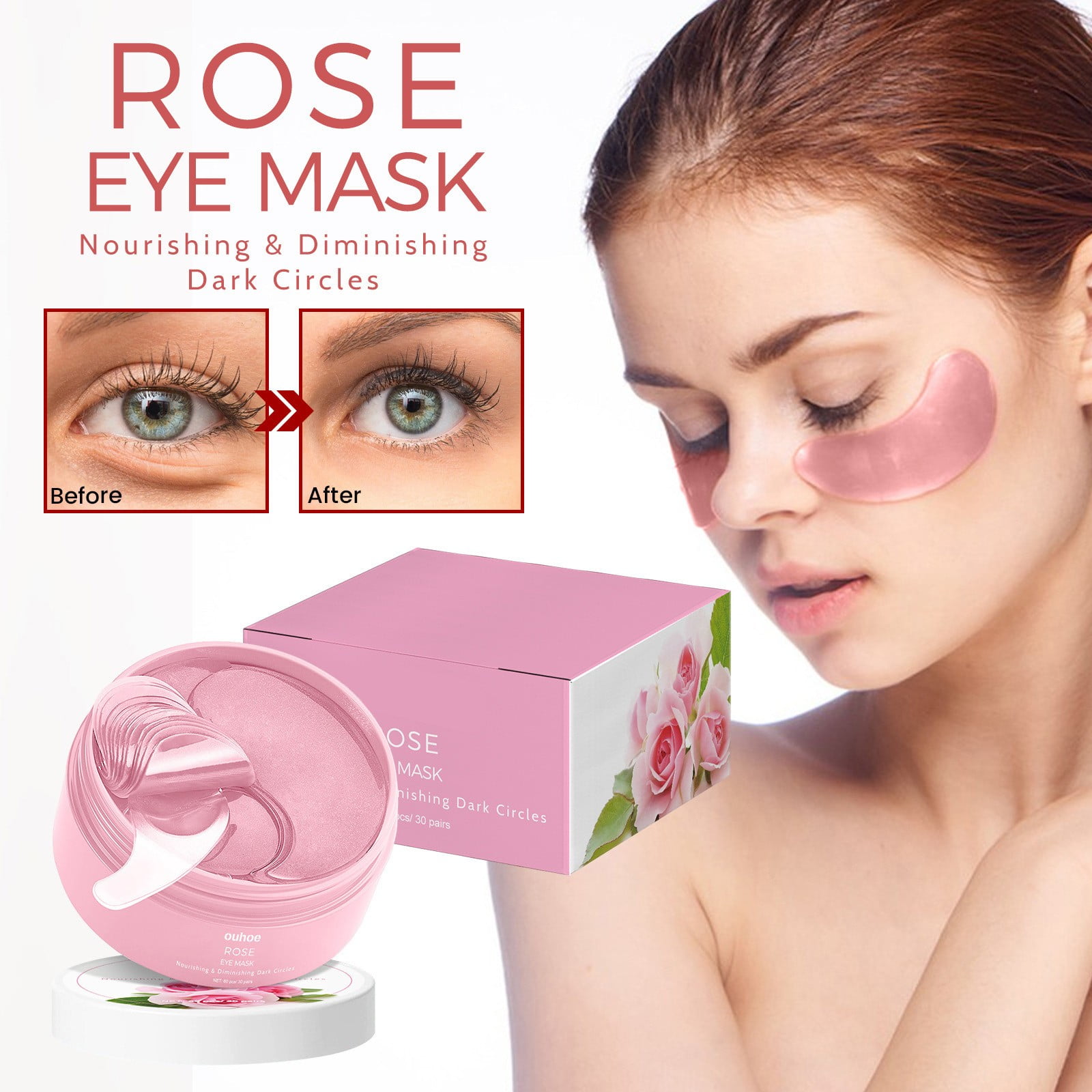 Yttmshdga Clearance! Eye Mask Rose Eye Fade Eye Corner Fine