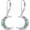 turquoise, variant on Moonstone Crescent Moon Earrings for Women Sterling Silver Celtic Moon Earrings Irish Jewellery Gifts for Mother Daughter Sister Hypoallergenic
