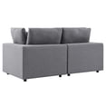 thumbnail image 2 of Modway Commix Sunbrella Outdoor Patio Furniture Loveseat, Gray, 2 of 10