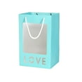 thumbnail image 2 of Day Gift For Girlfriend Flower Tote Bag Transparent Window Opening Gift Bag, 2 of 6