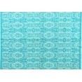thumbnail image 1 of Ahgly Company Indoor Rectangle Abstract Light Blue Modern Area Rugs, 5' x 7', 1 of 4