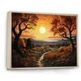 thumbnail image 2 of Designart "Countryside Autumn Orchards Collage" Landscapes Floater Framed Canvas Art Print, 2 of 7