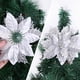 thumbnail image 4 of Bearachild 10 Uds. De polvo de brillo de flores artificiales de Navidad, adornos de árbol de Navidad DIY, flores falsas, decoraciones de Año Nuevo de Kits de decoración para fiestas dos Bearachild HA002044-02, 4 of 6